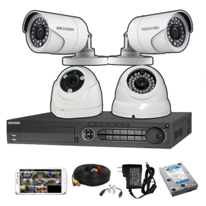 Hikvision CCTV Camera Package 4pcs